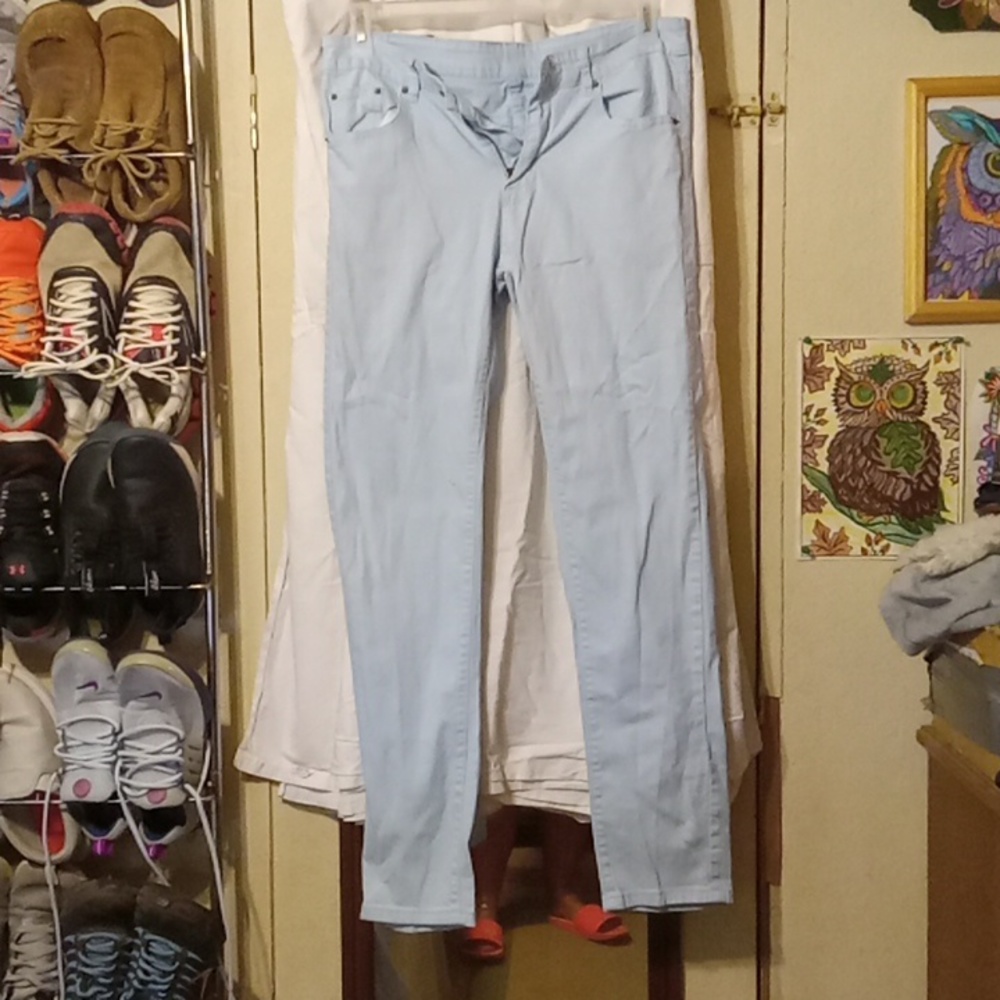 Men's light blue size 33 long jeans
